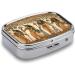 Ancient Egypt Print Pill Box for Women - 2 Compartment Portable Medicine Organizer - Decorative Metal Pill Case for Pocket or Purse - Buy Online on GoSupps.com