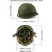 QWORK M1 Green Helmet Replica with Net Cover - WWII US Army Outdoor Field Steel Helmet - Buy Online on GoSupps.com