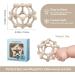 MCGMITT Baby Teething Toys - Food-Grade Silicone Teething Balls | BPA Free, Soft Chew for Newborns 0-18 Months | Textured Sensory Toys in Beige Sand - Buy Online on GoSupps.com