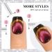 Imtiti Smile Pink Colour Gel Nail Polish 15 ml 9D Cat Eyes Glitter Magnetic Gel Polish UV Gel Nail Polish with Magnetic Stick for Nail Salon - Buy Online on GoSupps.com