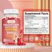 Magnesium Glycinate Gummies 500mg with Vitamin B6 | Natural Calm Support for Mood, Muscles & Sleep | Strawberry Flavor | 60 Gummies - Buy Online on GoSupps.com