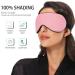 Haskirky Light Blocking Eye Mask - Adjustable Breathable Adult Men and Women Travel Mask for Yoga, Meditation, Office, and Deep Sleep - Pale Pink - Buy Online on GoSupps.com