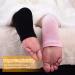 Moisturizing Gel Heel Socks - 2 Pairs Black & Pink - Relieve Heel Pain, Soft & Comfortable for Day and Night Care - Suitable for Men and Women - Buy Online on GoSupps.com