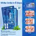 Enamel Safe Teeth Whitening Strips - 14 Sensitive + 4 Instant Strong Whitening Strips - Home Teeth Whitener (7+2 Pouches) - Mint - Buy Online on GoSupps.com