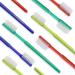 Wellsamed 100 pieces Wellsabrush single-toothbrush color mix ideal for trips or excursions random color choice color mix (4 random colors)