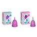 Kit Menstrual Cup MamiCup M+L (Purple) - Soft flexible reusable medical silicone