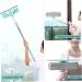 Clean Outside Window from Inside Window Squeegee Cleaning Tool 3 in 1 U Shaped Cleaner Kit with Extension Pole Telescopic Double Sided Cleaner for High Floor Window - Buy Online on GoSupps.com