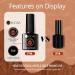 UR SUGAR 6-Piece Autumn Winter Gel Nail Polish Set - Nude, Caramel, Pumpkin, Burgundy, Red, Orange Glitter - Halloween Christmas Gifts - Soak Off Gel Nail Art Manicure Kit - Buy Online on GoSupps.com