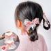 CHENYX Cute Velvet Barrettes - 2 Pack Little Girl Princess Hair Decoration | Pink Lace Bow Braid Ornaments for Girls - Buy Online on GoSupps.com