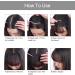 Clip in Fringe Human Hair Fringe Thin Clip in Bangs Hair Extensions Hairpieces with Temples (#2 Light Brown Wispy Bangs - with Temples) Wispy Bangs - with Temples #2 Light Brown - Buy Online on GoSupps.com