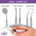 Dental Oral Kit - 3 Pcs Mirror Handle & Explorer Hook Pick for Oral Hygiene, Teeth Cleaning & Whitening - Buy Online on GoSupps.com