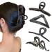 Ypkia Hair Clip Metal Black Large Hair Clips Ladies Set with Pearls for Women and Girls Thick Hair Accessories (4 Pieces)