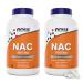 Now NAC 600 mg 400 Capsules (Pack of 2) N-Acetyl Cysteine with Selenium