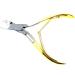 Inkgrafix Nail Nippers - Gold - Special Head - Surgical Steel Clippers Manicure Pedicure - with Feather - IG24886 - Buy Online on GoSupps.com
