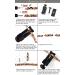 Vicmag Men Magnetic Bracelet Titanium Steel Double Row 3500 Gauss Wristband (Blue Black) - Adjustable with Gift Box - Buy Online on GoSupps.com