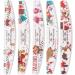 TSBB 5pcs Christmas Nail Files - Floral Pattern Manicure Buffers | International Shipping - Buy Online on GoSupps.com