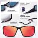 Rivbos RBS861 Polarized Sports Sunglasses for Men & Women - Lightweight UV400 Cycling Hiking Running Golf & Fishing Glasses - Buy Online on GoSupps.com