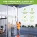 4-In-1 Window Cleaning Kit | 360 Rotation, Telescopic Pole, 4 Window Wipes & Duster | Indoor & Outdoor Use - Buy Online on GoSupps.com