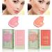 2 PCS Multi-Use Makeup Blush Stick Solid Moisturizer Stick Shadow Lips and Cheek Blusher Waterproof Peach Creamy Makeup (Pink and Orange) - Buy Online on GoSupps.com