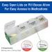 31-Day Monthly Pill Organizer - 4 Times Daily Medication Management for Drawer or Lock Box - Buy Online on GoSupps.com