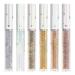 Generisch Glitter Liquid Eyeliner Set of 6 Colors Waterproof Long-Lasting and Highly Pigmented Eyeliner Pencil Sparkling Eyeliner Pencil for Dancing