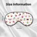 Delicious Cupcakes Print Unisex Eye Mask | Soft Adjustable Sleeping Face Mask for Comfortable Rest - Buy Online on GoSupps.com