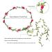 AWAYTR Bohemian Flower Crown Headbands - 9Pcs Mixed Color Set for Women and Girls - Buy Online on GoSupps.com