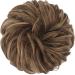 Fine Hair Part with Rubber Band - Large Dutt Tie & Curly Extensions in Light Ash Brown & Golden Brown - 55g 22 for Women & Girls - Buy Online on GoSupps.com