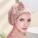 Xuanshengjia Hair Dryer Towels - Soft & Absorbent Fast Drying Hair Care | Towel Hat for Curly Hair Anti-Frizz Accessories in Perfect Pink for Women - Buy Online on GoSupps.com