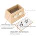 2 Holes Bamboo Moxibustion Box & Roller Stick Holder - Portable Moxibustion Tool for Effective Relief - Buy Online on GoSupps.com