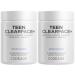 Codeage Teen Clearface Adolescent Face Skin & Pimples Vitamins A C D3 E Pantothenic Acid Niacin Zinc Supplement Teenagers Probiotics L-Lysine Omega-3 Oily Skin Pores Spots - 2 Pack 60 Count (Pack of 2)