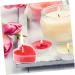 Valentine's Candles - 27 Pcs Heart Shaped Scented Tea Lights | Perfect for Weddings & Holidays | Romantic Candle Decor Boxed in Red - Buy Online on GoSupps.com
