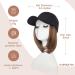 SEGO Baseball Cap with 6 Inch Heat Resistant Synthetic Hair Extensions - Adjustable Short Straight Hairpiece Replacement Wig in Hat for Women - Buy Online on GoSupps.com