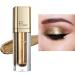 Liquid Glitter Eyeshadow Metallic Matte Shimmer Sparkly Eye Shadows Eyeliner Pen Long Lasting Waterproof Quick Drying Eye Make up Kits(Gold)