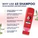 REKZE 63 Shampoo for Hair Thickening, Anti-Hair Loss, Thinning & Oily Hair - Clinically Proven Formula with Biotin, Caffeine, Zinc, Saw Palmetto - DHT Blocker for Men & Women - Regrowth & Strengthening - Buy Online on GoSupps.com