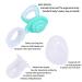 Baby Fruit Food Feeder Pacifier - 2 Pack Silicone Teething Toy with 6 Sac, 1 Clip (Cyan & Light Pink) - Buy Online on GoSupps.com