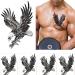 AKOAK 2 Pcs Waterproof Eagle Tattoo Sticker - Temporary Body Art for Men and Women (Black) - Buy Online on GoSupps.com