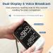 Checkme Bluetooth Blood Pressure Monitor for Home Use include Pregnant Women & Diabetics Blood Pressure Machine Dual Display w Adult Cuff 22-45cm 500 Records Voice Broadcast compatible w APP - Buy Online on GoSupps.com