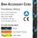 GM CLIMBING 8mm Accessory Cord Rope Double Braid Pre Cut CE/UIAA - Black 20ft - Buy Online on GoSupps.com