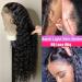 24 Inch Water Wave Brazilian Virgin Human Hair Lace Front Wig for Black Women - 150% Density, Pre Plucked, HD Lace Frontal - Natural Color - Wet and Wavy - Buy Online on GoSupps.com