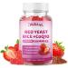 Red Yeast Rice 2400mg Gummies Red Yeast Rice Supplement for Men & Women Support Heart Health Energy Support Sugar-Free Vegan Non-GMO Strawberry Flavor - 120 Count 60 Count (Pack of 2) - Buy Online on GoSupps.com