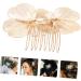 DOITOOL manual bride headdress Metal wild crystal bride plastic hair comb Miss the flowers Hair up girl headpieces for Hairpin alloy hair accessories hair accessories for women - Buy Online on GoSupps.com