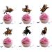 18pcs Cowboy Cupcake Toppers for Boys Girls Western Birthday Party Decorations Cow Cowboy Hats Boots Cake Decorations Rodeo Bullfight Bull Party Supplies - Buy Online on GoSupps.com