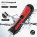 Vexloria Ball Trimmer Men - Electric Groin & Body Hair Groomer with Ceramic Blade, Wet/Dry Shaver, LED Light - Red - Buy Online on GoSupps.com