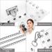 YikuStyle Clear Stadium Approved Crossbody Bag - Small See Through Shoulder Clutch for Women, Silver - Buy Online on GoSupps.com