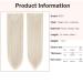 SEGO Clip In Hair Extensions 8 Part Set | 66cm Smooth Natural Ash Blonde & Silver Gray Mix | Premium Synthetic Hair - Buy Online on GoSupps.com
