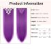 SEGO Clip-in Hair Extensions - Dark Purple 66cm 140g 8 Wefts | Real Hair Look - Buy Online on GoSupps.com