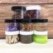 16 Pack 4oz Empty Plastic Pot Jars with Black Lids - Leak Proof Cosmetic Containers for Travel Storage - Ideal for Makeup, Slime, Jewelry, Nails, Powder Paint - Buy Online on GoSupps.com