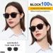 MARE AZZURO Round Bifocal Reading Sunglasses Women 2.5x Leopard - Large Outdoor Readers 1.00-3.50 (S3-leopard) - Buy Online on GoSupps.com