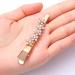 4PCS Rhinestone Flower Hair Barrettes Alligator Hair Clips for Women - Silver - Buy Online on GoSupps.com